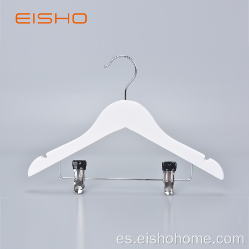 EISHO Percha De Madera Infantil Con Clips